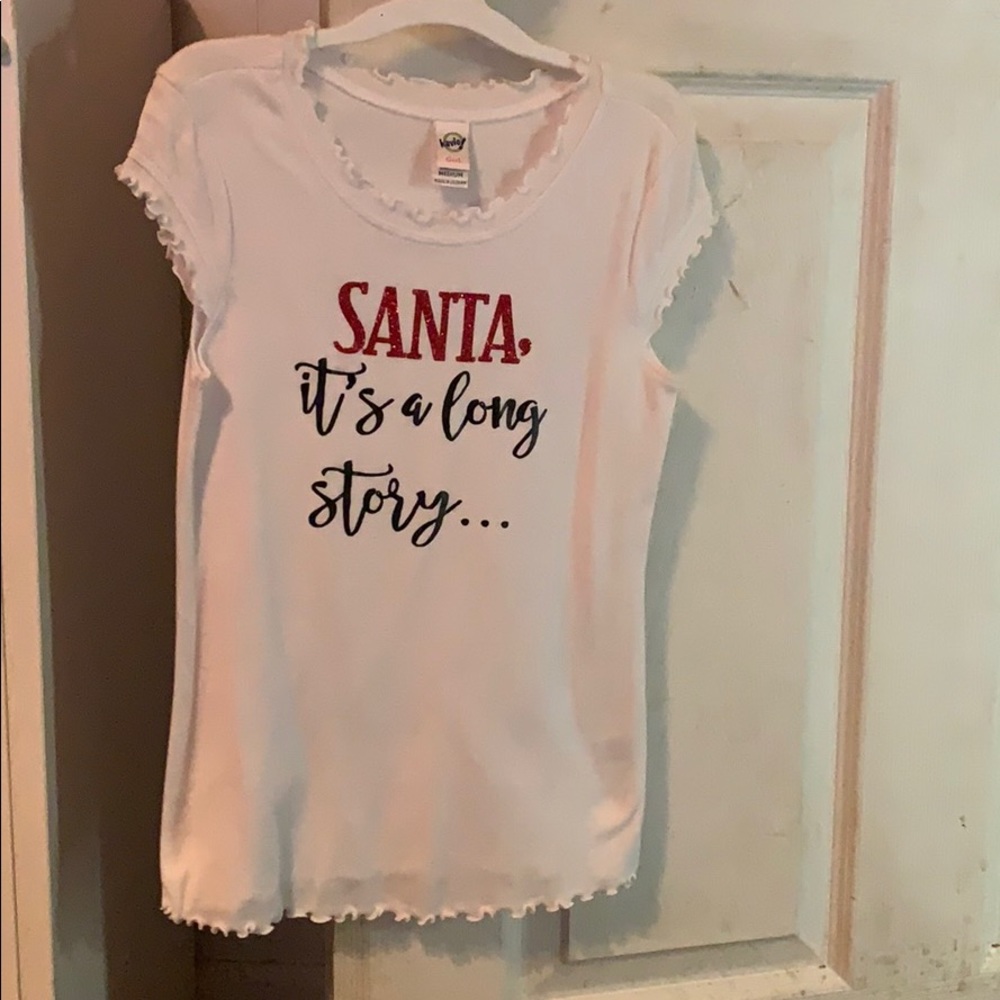 Little girls Christmas shirt